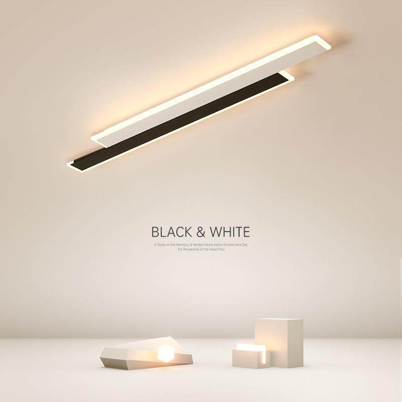 过道灯走廊灯创意led吸顶灯长方形客厅灯简约现代餐厅灯卧室灯具
