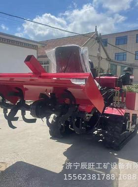 小型履带旋耕拖拉机山地丘陵除草打药遥控拖拉机自走履带拖拉机