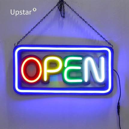 东阳LED软管open酒吧霓虹灯发光管字母店名广告招牌柔性霓虹灯带