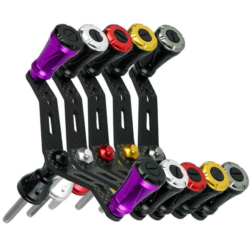 威和 碳纤维六角轴摇臂鱼轮DIY纺车轮渔轮改装摇杆握丸碳素配件