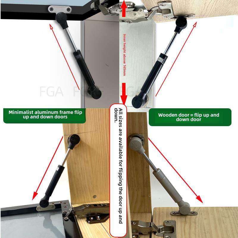 超短款上翻门下翻门支撑杆铝框门液压杆小吊柜上翻门气动杆气撑杆