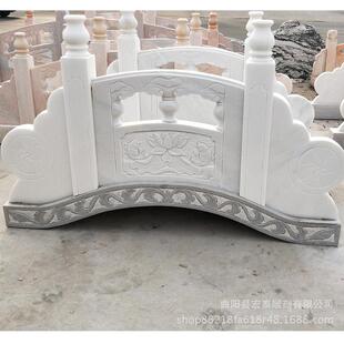 石雕拱桥花岗岩小桥汉白玉小石桥石拱桥园林流水景观摆件