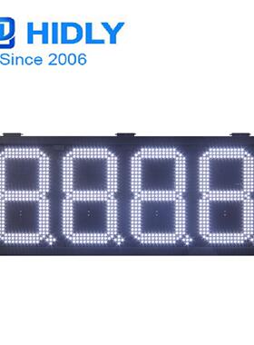 非洲油价牌10英寸8888白色1ed数字显示屏led室外油价牌