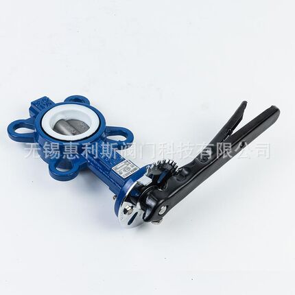 不锈钢气动对夹蝶阀 D71FP-16Q四氟套板蝶阀