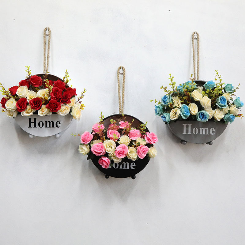 新年春节 室内房间墙面装饰挂花餐厅店铺墙壁创意挂件客厅挂花篮