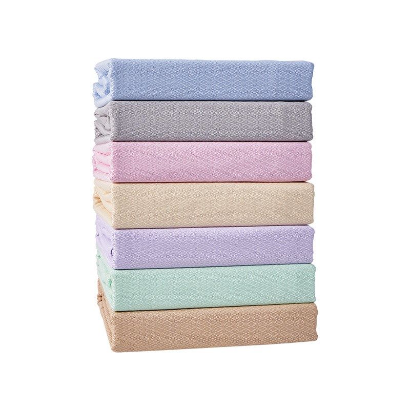 竹纤维盖毯毛巾被单双人午睡宝宝全竹炭空调毯毛毯夏凉被婴儿薄款