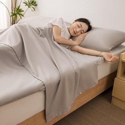 旅行酒店隔脏睡袋水洗棉纯色单双人宾馆便携式床单被套出差旅睡宝