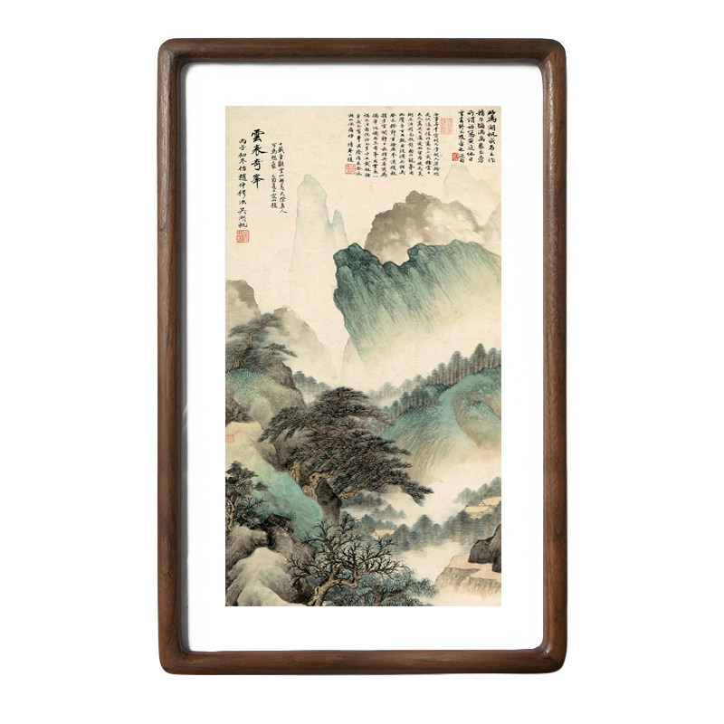 实木圆角榫卯画框装裱A5A4A3A21水彩素描16k8k4k全开高级相框定制
