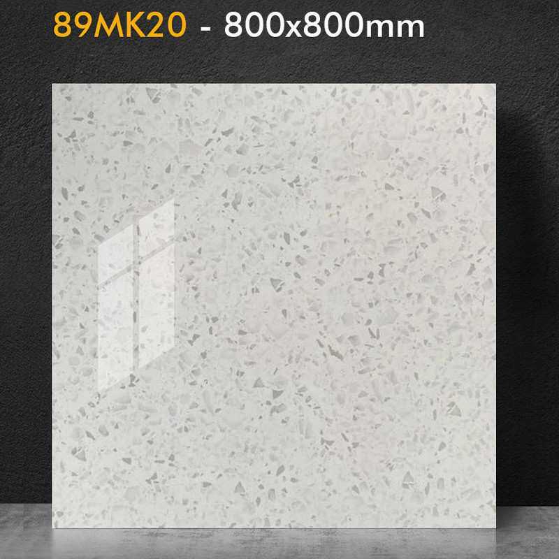 佛山通体大理石亮光水磨石地砖800x800服装店餐厅奶茶店地砖工