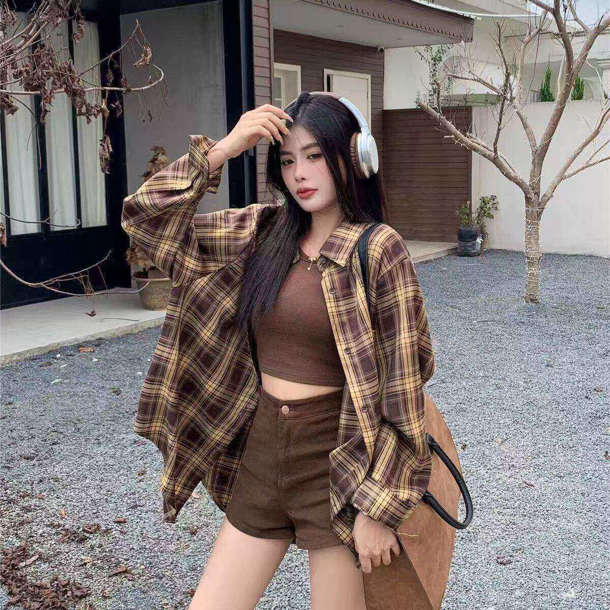 【衬衣合集】女新款慵懒风复古港味上衣设计感小众长袖开衫衬衫dg图片