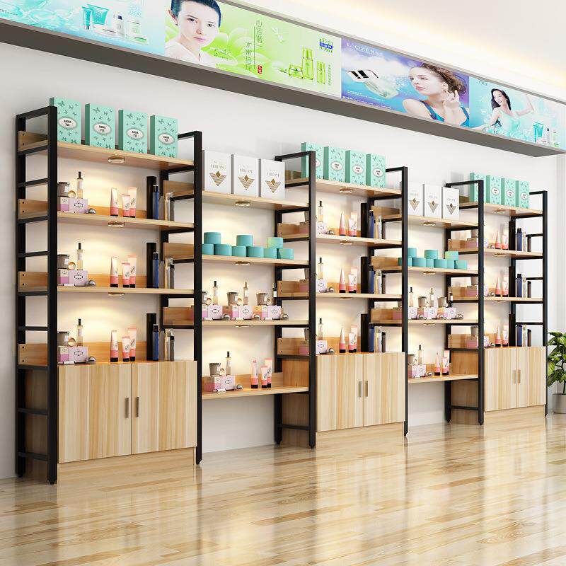 美容院化妆品产品展示架鞋店货架X展架/易拉宝