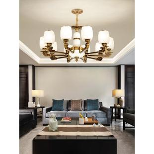 2021新款 大气家用餐厅灯别墅房间禅意卧室灯具套餐 客厅吊灯新中式