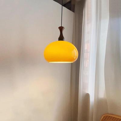 中古包豪斯卧室书房吊灯法式床头餐厅餐桌吧单头灯创意现代玻璃灯