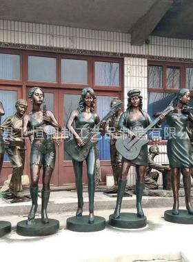 大型铸铜西方音乐人物雕塑公园摆件四季女神人物工艺品西方士兵
