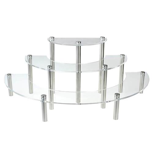 3层亚克力蛋糕展示架 圆形甜品摆放架 化妆品展示架 cake stand
