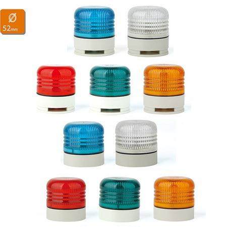 栖凤LED小型警示灯JS52 报警灯 一层多色信号灯 设备指示灯警报器