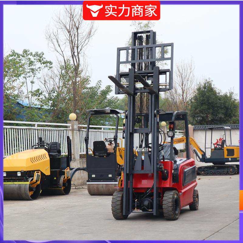 电动叉车3吨全自动小型座驾式新能源液压装卸堆高车叉车电动2吨