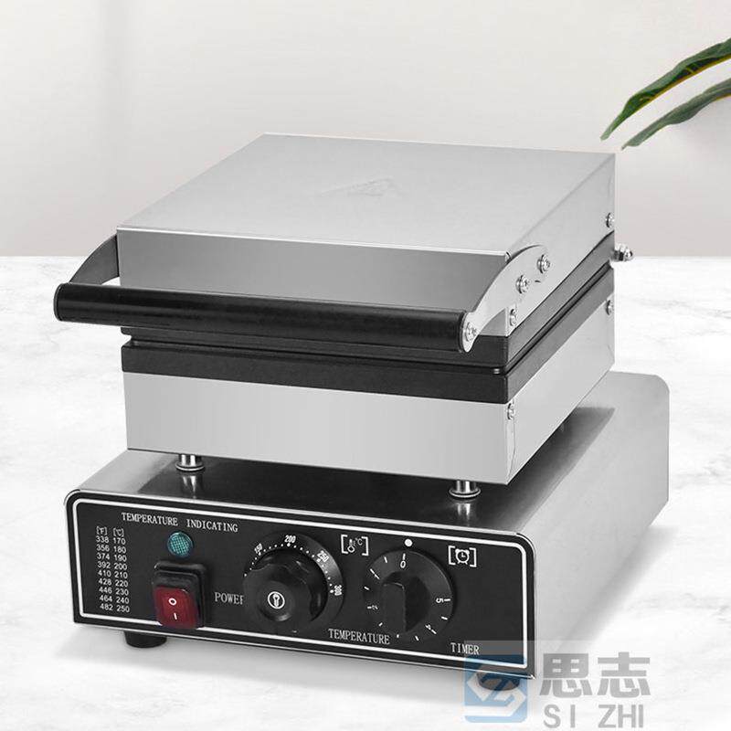 方形华夫炉 商用华夫饼机奶茶店松饼机 方形四片华夫炉浅格电热