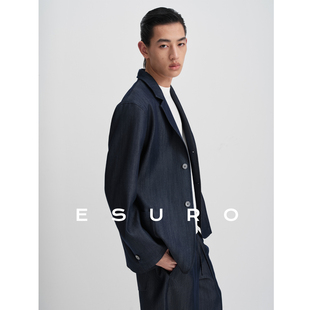 西服高级感微阔挺括通勤休闲西装 男士 2026春季 男 莱赛尔天丝