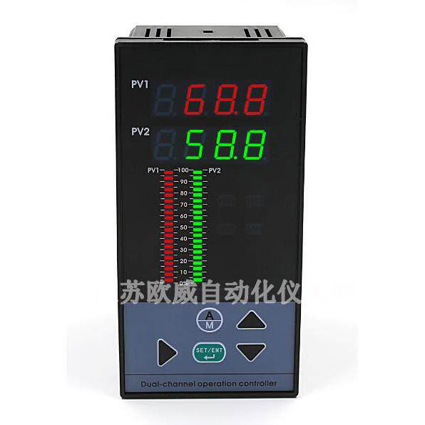 温度液位继电器控制调节4-20mA变送输出通讯光柱显示仪智能