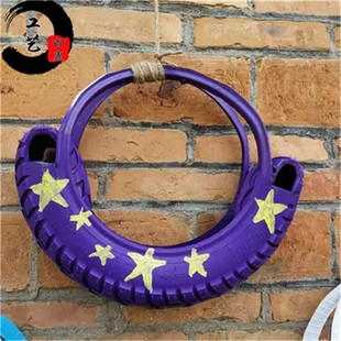 轮胎花盆室内外艺术挂壁吊篮创意改造工艺品DIY迷你轮胎装饰花盆