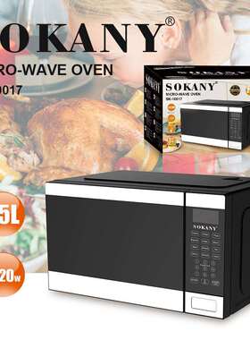 SOKANY10017电烤箱智能平板微波炉家用迷你光波炉烤箱蒸烤一体机