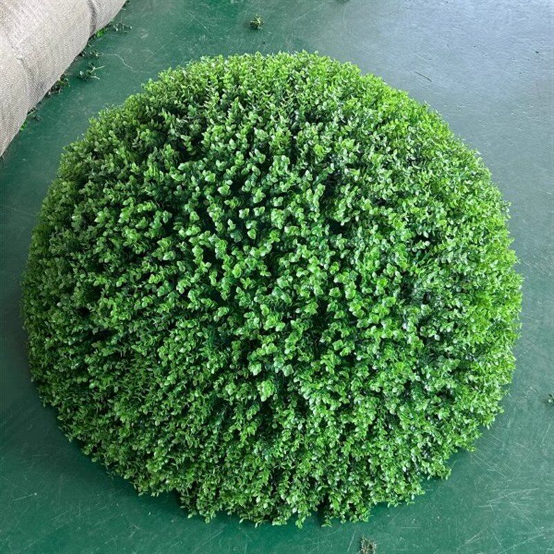 尤加利金钱草球仿真塑料草球装饰仿真米兰草球黄杨草球井盖遮挡