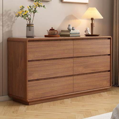 新中式五斗柜实木框置物柜卧室收纳柜抽屉柜多层客厅家用五斗橱柜