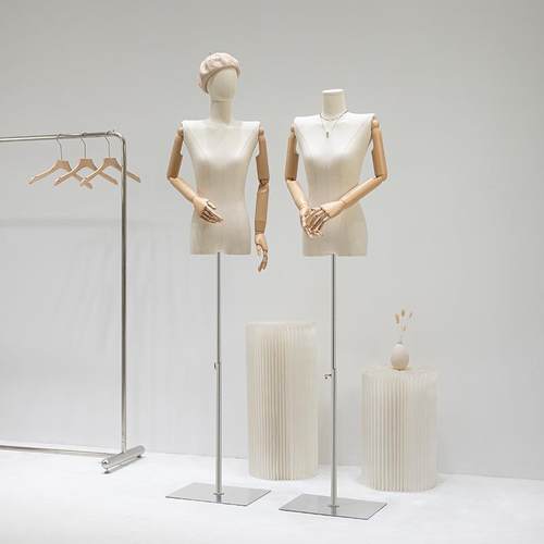 平肩模特服装店道具女装直角肩服装模特架子假人台展示架全身