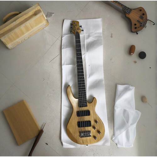 厂家出口电贝司乐器5弦电贝斯主动拾音器初学者入门贝斯Bass