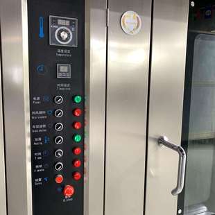 32盘对流式热风旋转烤炉商用 食品厂大型烤炉烤肉炉 推车式烤鸭炉