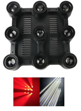 9颗40w矩阵led光束灯酒吧清吧ktv酒馆氛围灯单点单控染色舞台灯光