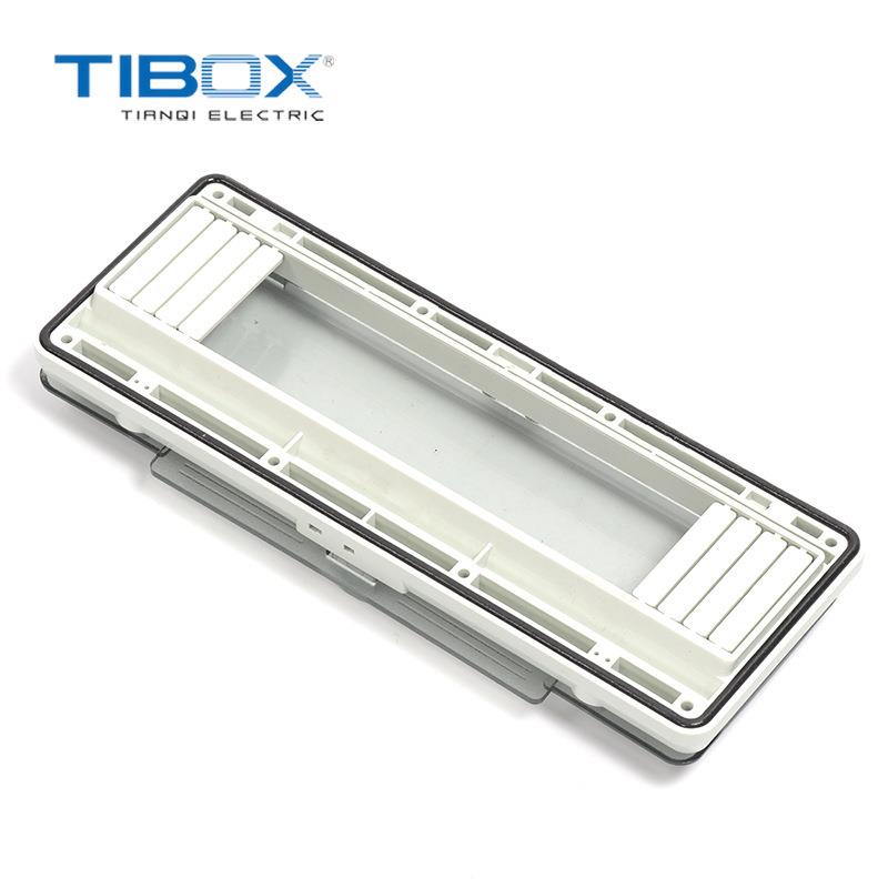 TIBOX防水窗口13位回路透明保护窗罩 断路器开关配电箱监视观察