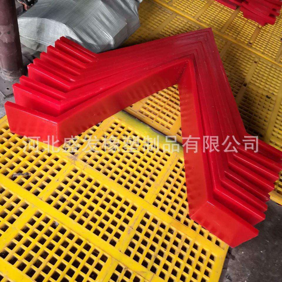 源头厂家V型聚氨酯空段输送带尾部清扫器 人字形刮料器