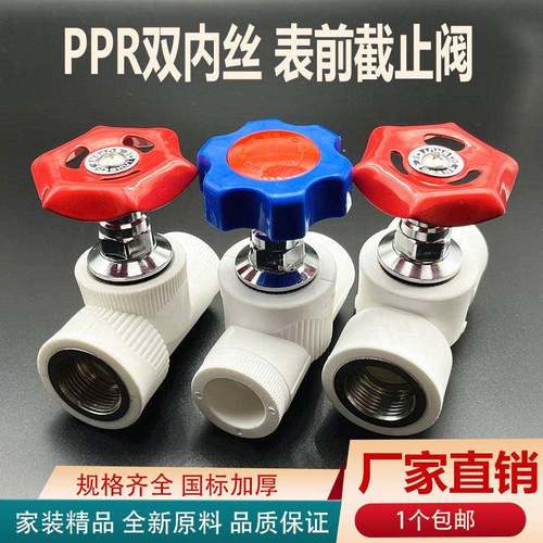 双内丝截止阀PPR内螺纹阀门4分20水表前阀6分25开关闸阀铜不锈钢