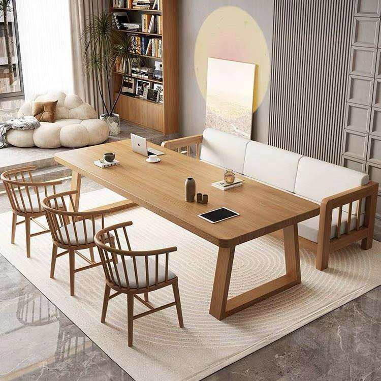 现代大长办公桌椅书桌客厅家用沙发多人学习桌实木茶桌餐桌书法桌,鲜花速递/花卉仿真/绿植园艺,割草机/草坪机,淘宝优惠券,粉丝福利购,淘宝优惠卷