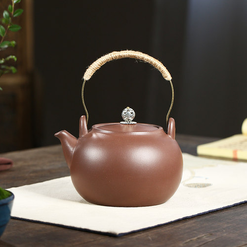 宜兴提梁紫砂壶电陶炉煮茶壶煮水蒸茶器电热烧水茶炉陶瓷茶具套装