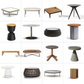 户外茶几庭院阳台藤编实木岩板客厅酒店休闲别墅民宿阳台组合家俱