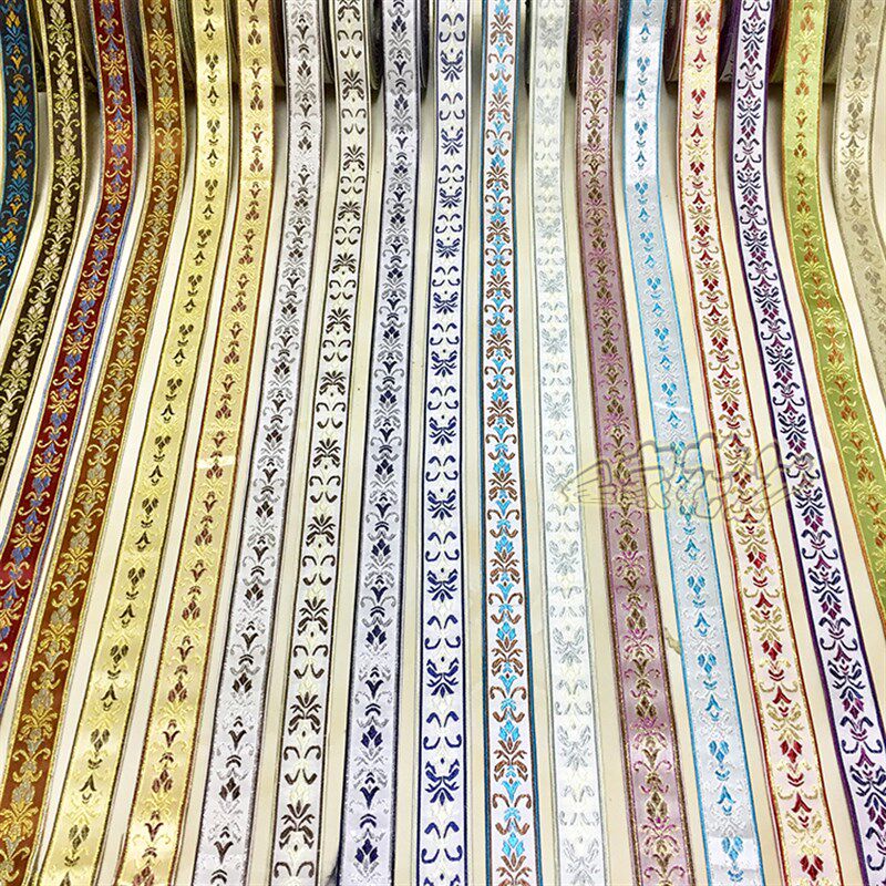 窗帘配件辅料花边提花布刺绣花织带汉服古装民族抱枕沙发套拼接