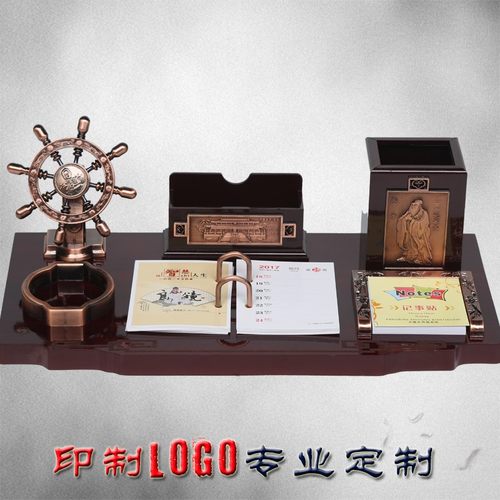 2022定制红木台历架带笔筒日历商务办公摆件木质台历高档礼品