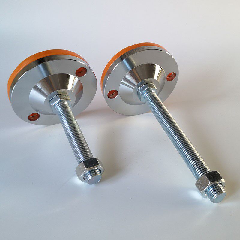 D120双孔橙色防滑重型调节机脚地脚螺丝设备支撑脚m16m20m24