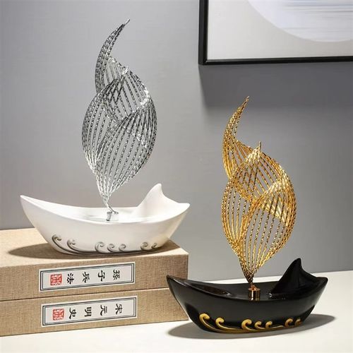 乘风破浪摆件创意家居客厅玄关酒柜电视柜办公室装饰品开业礼品