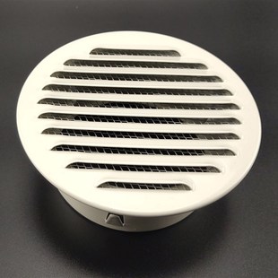 铝合金新风中央空调系统排风出风圆形百叶通风口盖网罩换排气口风