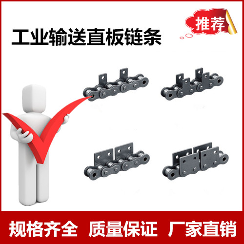 工业输送链条32A直板链条单边双边单孔双孔 2寸链条侧面直板链条