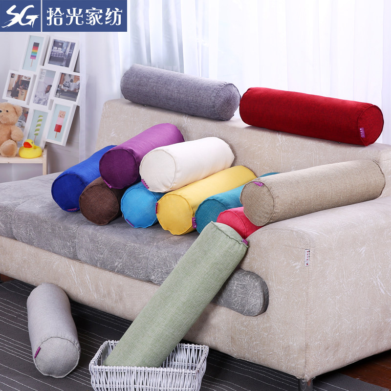 护颈圆枕头颈椎枕圆柱抱枕可拆洗糖果枕腰靠抱枕靠枕沙发靠垫大号