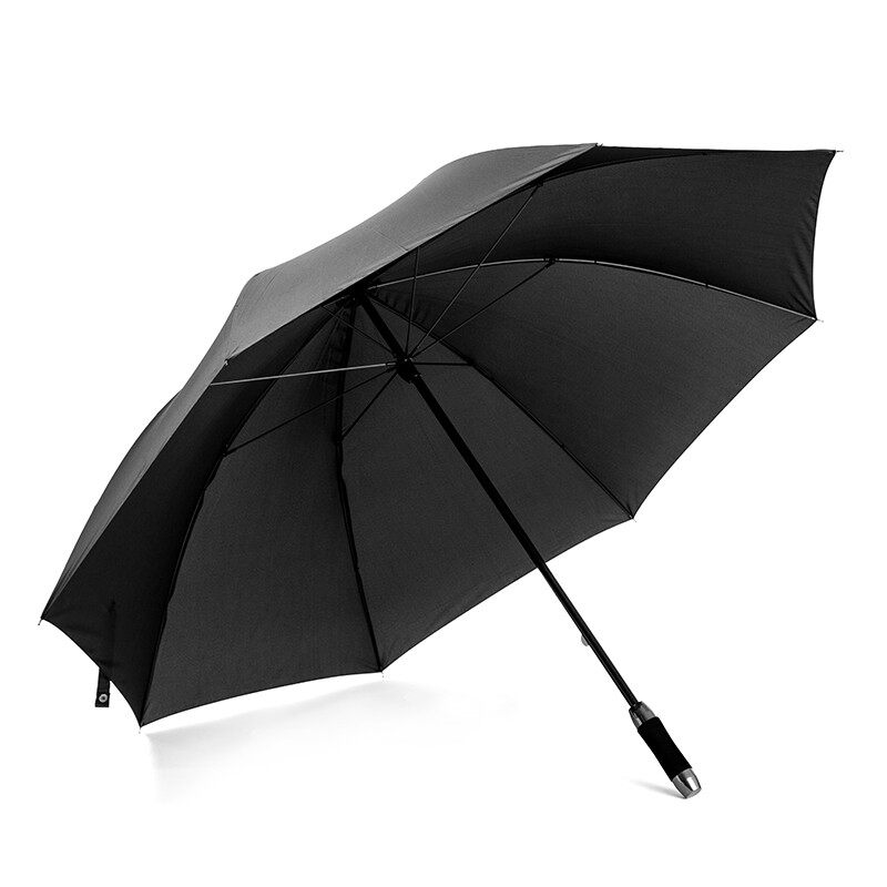 UB碳纤维骨架雨伞超轻超大强抗风纯黑色长柄晴雨两用双人太阳伞男