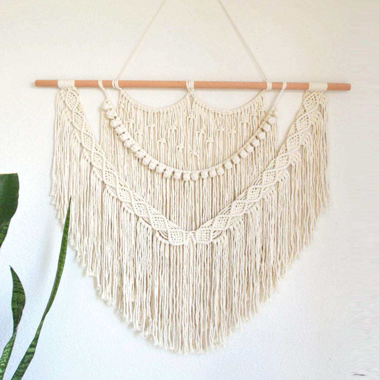 波西米亚风房间卧室壁挂手工编织挂毯 床头墙面挂饰沙发背景装饰,鲜花速递/花卉仿真/绿植园艺,割草机/草坪机,淘宝优惠券,粉丝福利购,淘宝优惠卷