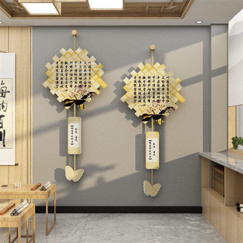 幼儿园环创主题墙面装饰成品传统文化竹编织教室布置诗词定制挂件,家居饰品,文化墙贴,淘宝优惠券,粉丝福利购,淘宝优惠卷