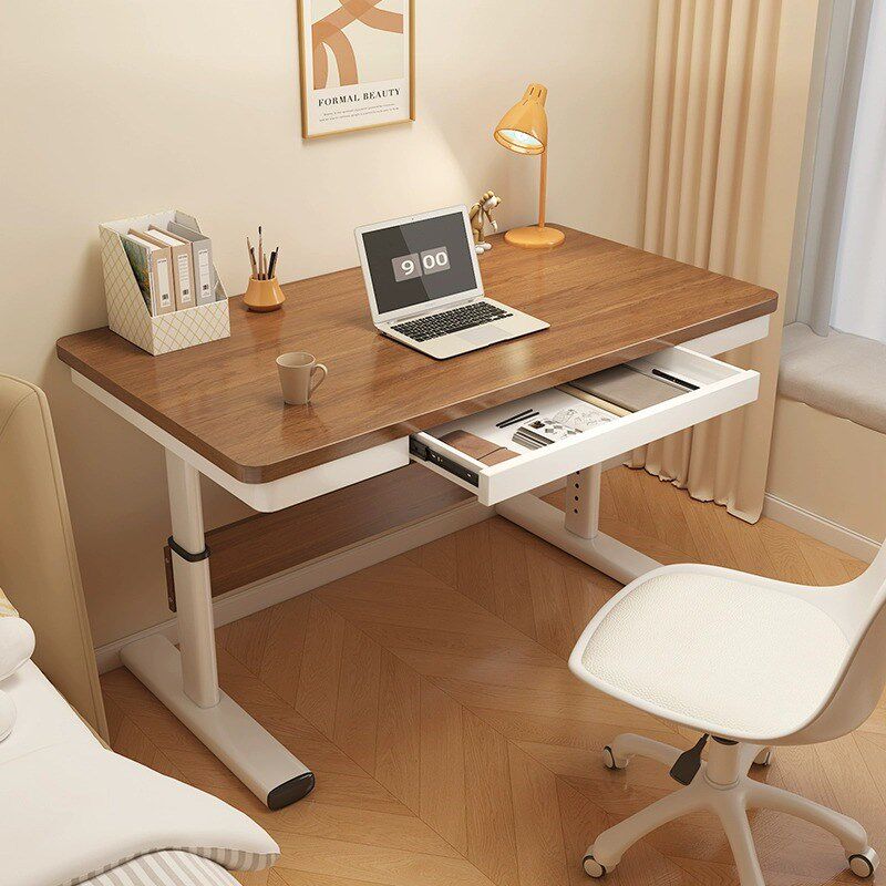 升降桌子电脑桌台式书桌学生家用写字桌儿童学习桌可升降办公桌子