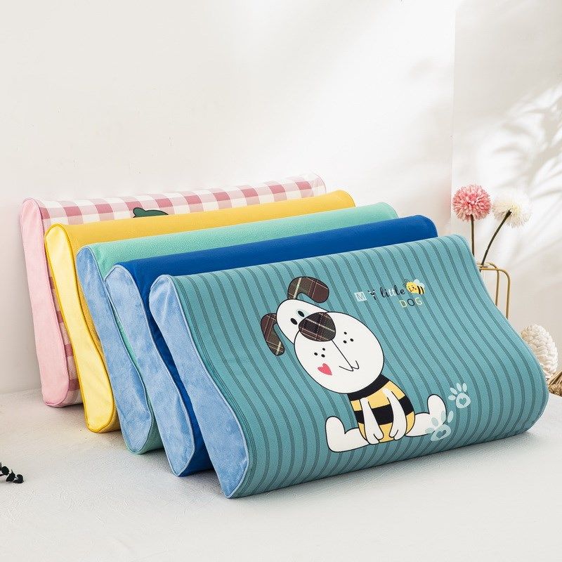 冬季珊瑚法兰绒乳胶枕套44x27儿童宝宝记忆枕头套50x30一对拍2冬